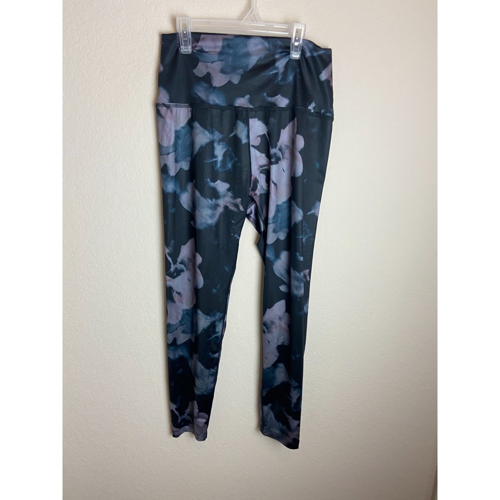 Beyond Yoga Womens Lux Smoke Leggings Black Size XL High-Waist PowerSoft 7/8